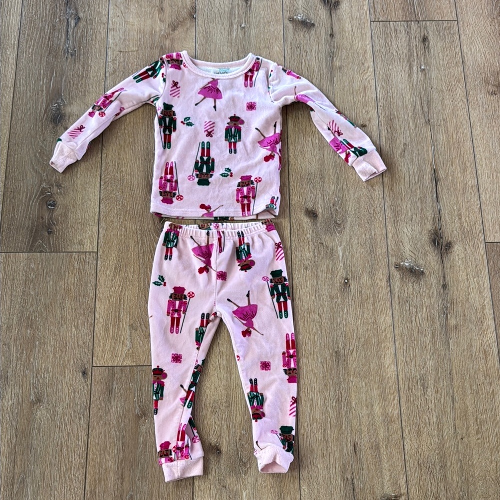 Pink Nutcracker and Ballerina Carter’s 2T Kids Pajamas‎
